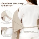 Konssy Muslin Nursing Cover for Baby Breastfeeding, Breathable 100% Cotton Breastfeeding Cover with Rigid Hoop for Mother Nursing Apron, Multi-use Carseat Canopy (Summer Wheat) - Image 6