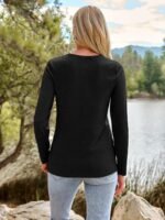 AUTOMET Women‘s Basic Long Sleeve Crewneck, Plus Size Winter & Spring Top, Casual Fall Tee for Teacher & Everyday Outfits - Image 5