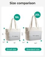 BAGSMART Tote Bag for Women, Lightweight Puffy Tote Bag with Compartments Shoulder Bag Handbag for Travel, Work, Gym | Lightweight, Puffy, Quilted, for Travel, Work - Image 4