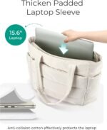 BAGSMART Tote Bag for Women, Lightweight Puffy Tote Bag with Compartments Shoulder Bag Handbag for Travel, Work, Gym | Lightweight, Puffy, Quilted, for Travel, Work - Image 5