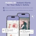 HUBBLE CONNECTED SkyVision AI Baby Monitor — HD Baby Camera Monitor w/Covered Face, Rollover, & True Cry Detection, Sleep Trainer, Soother and More — with Crib Mount System - Image 6