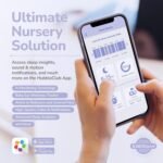 HUBBLE CONNECTED SkyVision AI Baby Monitor — HD Baby Camera Monitor w/Covered Face, Rollover, & True Cry Detection, Sleep Trainer, Soother and More — with Crib Mount System - Image 8