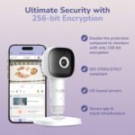 HUBBLE CONNECTED SkyVision AI Baby Monitor — HD Baby Camera Monitor w/Covered Face, Rollover, & True Cry Detection, Sleep Trainer, Soother and More — with Crib Mount System - Image 9