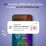 HUBBLE CONNECTED SkyVision AI Baby Monitor — HD Baby Camera Monitor w/Covered Face, Rollover, & True Cry Detection, Sleep Trainer, Soother and More — with Crib Mount System - Image 11