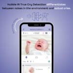 HUBBLE CONNECTED SkyVision AI Baby Monitor — HD Baby Camera Monitor w/Covered Face, Rollover, & True Cry Detection, Sleep Trainer, Soother and More — with Crib Mount System - Image 12