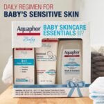 Aquaphor Baby Skin Care Essentials Gift Set with Baby Wash and Shampoo (16.9 Fl Oz) + Healing Ointment for Chapped Skin and Drool Rash (7Oz) + Diaper Rash Cream (3.5Oz), Hypoallergenic - Image 3