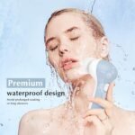 COSLUS Facial Cleansing Brush Silicone Face Scrubber: 2 in1 FBS-D Electric Exfoliating Massage Device Waterproof Deep Cleaning Exfoliation Rotating Spa Machine - Electronic Skin Care Wash Clean System - Image 6