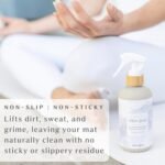 Organic Yoga Mat Cleaner Spray | 8oz Summer Bloom with Microfiber Cloth | Made in the USA | Safely and Effectively Cleans All Mats and Pilates + Yoga Accessories - Image 6