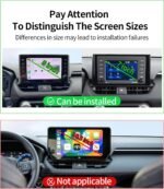 MaserWeller Car Phone Holder for Toyota RAV4 2019-2025 Accessories 7/8-Inch Screen Fixed Clip, 360° Rotation Smart Phone Mount Compatible with MagSafe, Cell Phone Holder That Does Not Affect Air Vent - Image 4