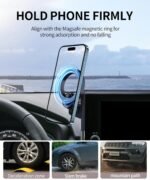 MaserWeller Car Phone Holder for Toyota RAV4 2019-2025 Accessories 7/8-Inch Screen Fixed Clip, 360° Rotation Smart Phone Mount Compatible with MagSafe, Cell Phone Holder That Does Not Affect Air Vent - Image 5