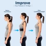 Mercase Professional Posture Corrector for Women and Men - Back Brace to Stop Slouching, Adjustable Full Back Support, Improve Spine Alignment & Stand Taller, Large(32-39 in) - Image 3