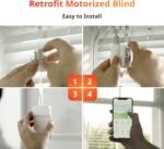 SwitchBot Blind Tilt Motorized Blinds - Smart Electric Blinds with Bluetooth Remote Control, Solar Powered, Light Sensing Control, Add Hub Mini to Make it Compatible with Alexa & Google Home - Image 4