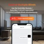 SwitchBot Blind Tilt Motorized Blinds - Smart Electric Blinds with Bluetooth Remote Control, Solar Powered, Light Sensing Control, Add Hub Mini to Make it Compatible with Alexa & Google Home - Image 6