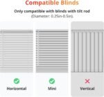 SwitchBot Blind Tilt Motorized Blinds - Smart Electric Blinds with Bluetooth Remote Control, Solar Powered, Light Sensing Control, Add Hub Mini to Make it Compatible with Alexa & Google Home - Image 7