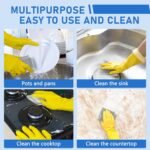 10PCS Set Non-Scratch Steel Wool Dishcloth - Multi Purpose Wire Dishwashing Rags Kitchen Towels and Dishcloths Sets Durable Cleaning Pads Bathroom Home Essentials Cleaning Supplies Tools - Image 6