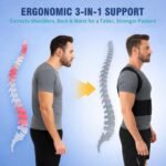 Back Brace Support Posture Corrector for Women & Men – Full Back Support for Upper, Mid & Lower Back Pain Relief, Ergonomic 3-in-1 System Improves Posture & Helps with Slouching, Rounded Shoulders, XL - Image 4