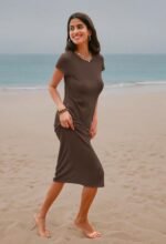 MEROKEETY Women's 2026 Summer Casual Tshirt Dress Short Sleeve Crew Neck Beach Long Maxi Dresses - Image 9