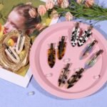 Magicsky 10PCS No Bend Hair Clips for Styling, Acrylic No Crease Curl Small Pin, Bang Barrette Tool for Makeup-Hairstyle Accessories for Women Girls, Leopard White Black - Image 3