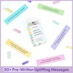 50 Positive Messages in Bottle,Anxiety Relief Items, Stress Relief, Self Care Kit for Mediation,Positive Affirmation Gifts for Women, Self Care Kit for Mediation, Unique Health and Wellness Gifts - Image 6