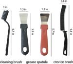 7 Pcs Multi-Purpose Crevice Cleaning Brush Tool for Stubborn Kitchen Grease Stains, Bathroom Crevices, Window Gutters, Tiles and Faucets - Image 3