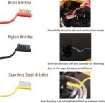 7 Pcs Multi-Purpose Crevice Cleaning Brush Tool for Stubborn Kitchen Grease Stains, Bathroom Crevices, Window Gutters, Tiles and Faucets - Image 6