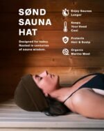 Sauna Hat – Natural Merino Wool Sauna Accessory for Heat Protection – Eco-Friendly, Lightweight & Durable - Image 3