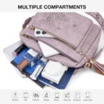 Crossbody Bags for Women Trendy Leather Crossbody Purse Shoulder Handbags Butterfly Design - Image 4