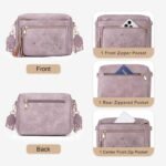 Crossbody Bags for Women Trendy Leather Crossbody Purse Shoulder Handbags Butterfly Design - Image 7