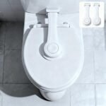 2-Pack Toilet Locks Baby Proof - Toilet Seat Locks for Toddlers, Strong 3M Adhesive, Easy One-Hand Operation, Child Safety, Fits Most Toilets - Image 2