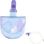 2 Pack Waterproof Feeding Tube Pouch with Snap for NJ Nasogastric Tube Storage Pocket NG Tube Holder - Image 2