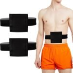 2PCS Breathable Feeding Tube Belt, Concealment and Comfortable Gastrostomy G Tube Accessories, Peritoneal Dialysis Belt with Mesh Sponge Pad Black Pd Belts Dialysis for Men Women Adults (Black S) - Image 2