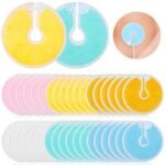 36 Packs G Tube Button Covers Feeding Tube Supplies G Tube Accessories Nursing Pads Reusable G Tube Button Pad for Kid Breastfeeding Stay Dry 3 Inch (Color Mixing) - Image 2