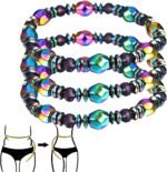 3pcs Adjustable Lymph Drainage Carnelian Magnetic Bracelets for women & Men,Slimming Hematite Bracelet for Lymph Drainage, Arthritis, Anxiety Relief, Swelling Reduction & Weight Loss - Image 2