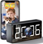 4K WiFi Camera Clock 5G Indoor Security Nanny Cam for Baby Monitor, Dog Camera with Motion Detection, Night Vision - Image 2