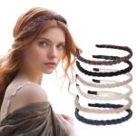 6 Pieces Beaded Headband For Women, Fashion Thin Cute Crystal Hairbands, Short Hair Accessories For Girls(Elegant) - Image 2