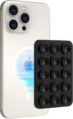 AHASTYLE Silicone Suction Phone Case Stand for iPhone 16/15/14/13/12 Series, Magnetic Suction Cup Phone Mount for iPhone MagSafe Phone Case, Mirror Shower Phone Holder, for TikTok Videos and Selfies - Image 2