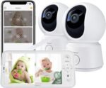 ARENTI Baby Monitor 2 Cameras, Smart Baby Camera with 5-Inch Wireless Display, Super Night Vision, Temperature Sensor, Sound Detection, Auto Motion Tracking, 2-Way Audio, VOX Mode(B2 Set) - Image 2