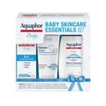 Aquaphor Baby Skin Care Essentials Gift Set with Baby Wash and Shampoo (16.9 Fl Oz) + Healing Ointment for Chapped Skin and Drool Rash (7Oz) + Diaper Rash Cream (3.5Oz), Hypoallergenic - Image 2