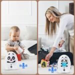 Audio Baby Monitor TimeFlys Mustang Panda, Both Unit Portable, Talk Back Intercom, Long Range up to 1000 ft, Temperature Monitoring and Warning, Lullabies, Vibration, LCD Display, Night Light - Image 2
