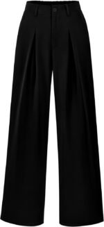 BTFBM Women High Waist Palazzo Pants Spring 2026 Casual Wide Leg Trousers Loose Work Office Business Suit Pant Pockets - Image 2