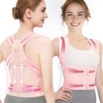 Back Brace Posture Corrector for Women,Adjustable Full Back Support and Shoulder Straightener,for Back Pain Relief,Hunchback Correction,Scoliosis,Thoracic Spine,Posture Trainer（Pink/Medium) - Image 2