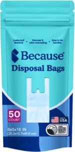 Because Incontinence Disposal Bags, Tear Resistant Disposal Bags for Men & Women, Extra-Large, Leak Protection, Odor Blocking, 50 Count - Image 2