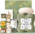 Birthday Gifts for Women Self Care Get Well Soon Gift Baskets, Spa Care Package Thinking of You Gift Set, Sympathy Inspirational Sunflower Easter Gifts for Women Her Mom Best Friends Sister Wife - Image 2