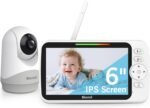 Blemil Upgrade Video Baby Monitor with Camera and Audio 6" Large Screen, 35-Hrs Battery, No WiFi Baby Monitor, Remote Pan/Tilt/Zoom Camera, 2-Way Talk, Night Vision, Temperature, 1000ft Range - Image 2