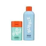 Bubble Skincare Hydration & Cleanse Duo: Slam Dunk Face Moisturizer for Dry Skin (50ml) + Fresh Start Exfoliating Gel Cleanser (50ml) - Image 2