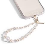 Case-Mate Phone Charm with Beaded Pearls and Crystals - Detachable Anti Theft Strap - Hands-Free iPhone Wrist Strap for Women - Phone Chain Wristlet for Galaxy, Pixel and More - Crystal Pearl - Image 2