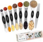 DILISS Magnetic Measuring Spoons Set, Dual Sided, Stainless Steel, Fits in Spice Jars, Set of 8 for Measuring Dry and Liquid Ingredients - Image 2