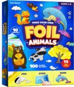 Dan&Darci Foil Art Kit for Kids - Arts and Crafts for Kid Ages 4-8, 4-6, 5-7, 5-8, 6-8 - 5 Year Old Girl Gifts - Fun Kits Projects Activities - Girls Birthday Gift - Craft Age 4 5 6 7 8 Years - Image 2