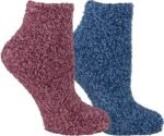 Dr. Scholl's Women's 2 Pack Soothing Spa Low Cut Lavender + Vitamin E Socks with Silicone Treads, Pink, Shoe Size: 4-10 - Image 2