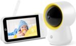 Ellie Baby Monitor No WiFi, Baby Monitor with Camera and Audio, 5" IPS 1080P with Wall Mount, 6000mAh Battery, 1000ft Range, Smart Monitoring 24hrs Playback, AI Cry Detection & Sleep Tracking - Image 2